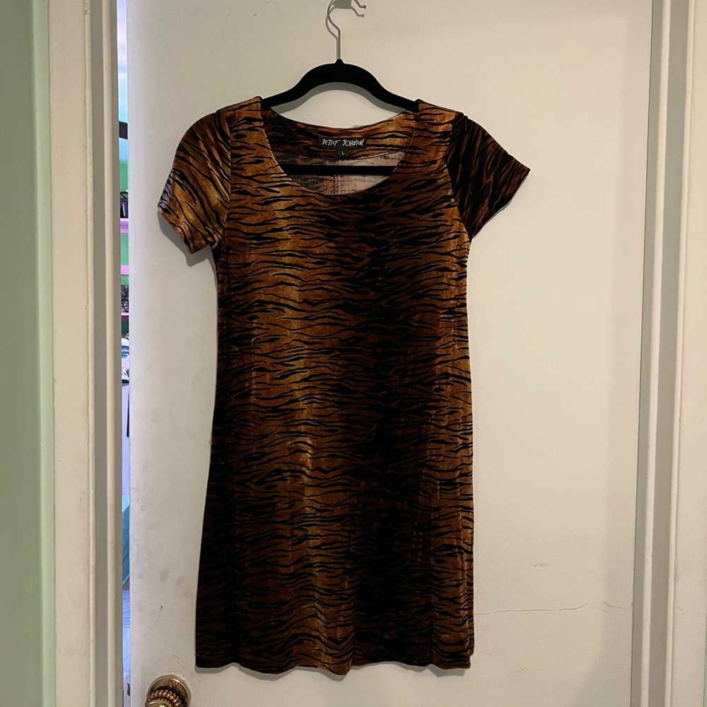 Betsey Johnson vintage 🐅 print dress
